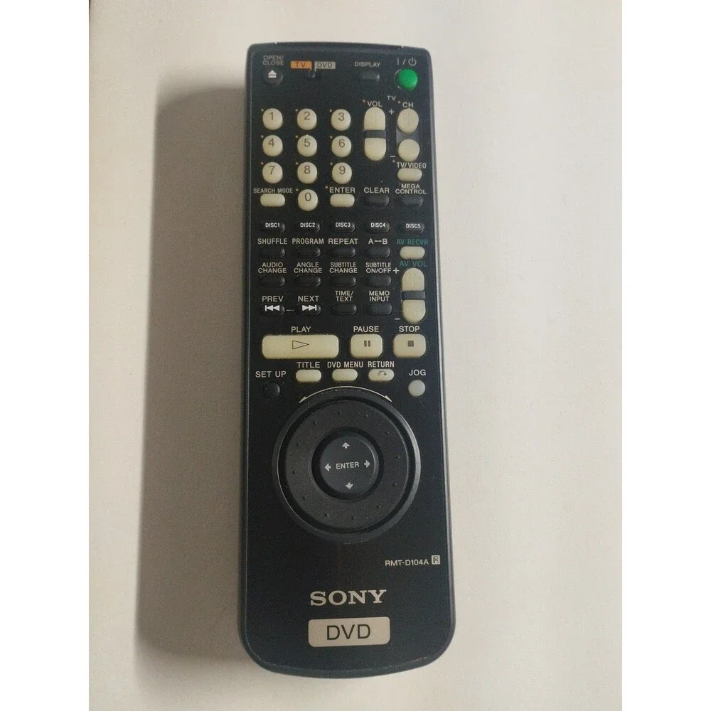 Genuine Sony RMT-D108A OEM TV DVD Remote Control - Tested & Works